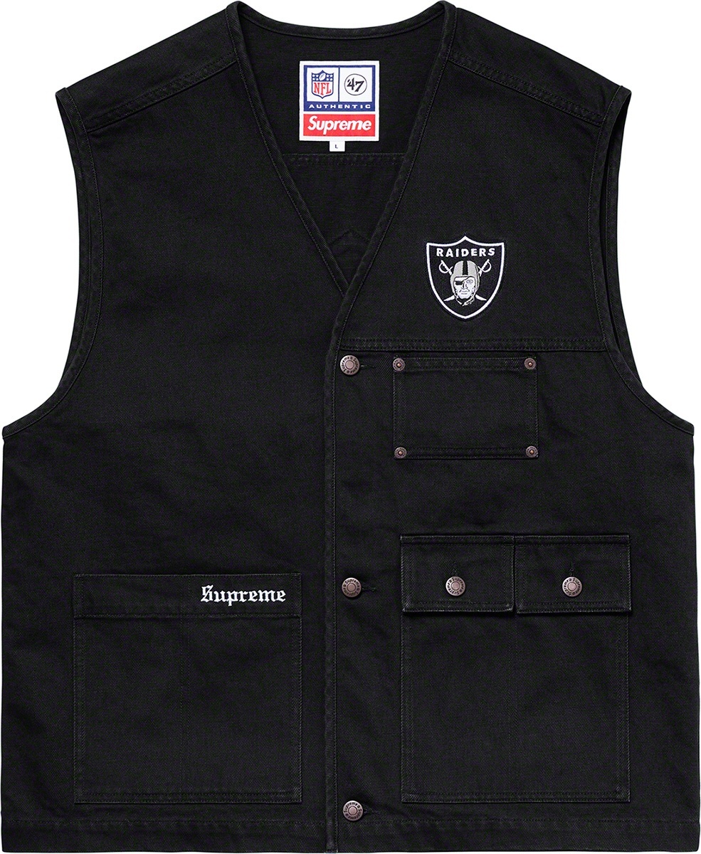 Supreme®/NFL/Raiders/'47 Denim Vest view 6